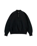 VINTAGE HALF ZIP RIB COLLAR SWEATSHIRT