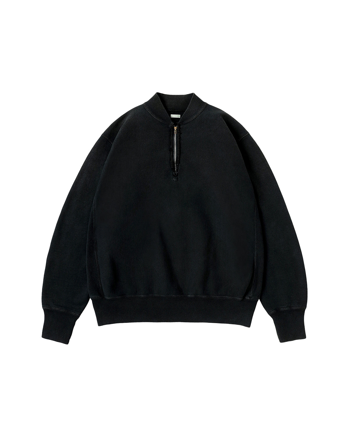 VINTAGE HALF ZIP RIB COLLAR SWEATSHIRT