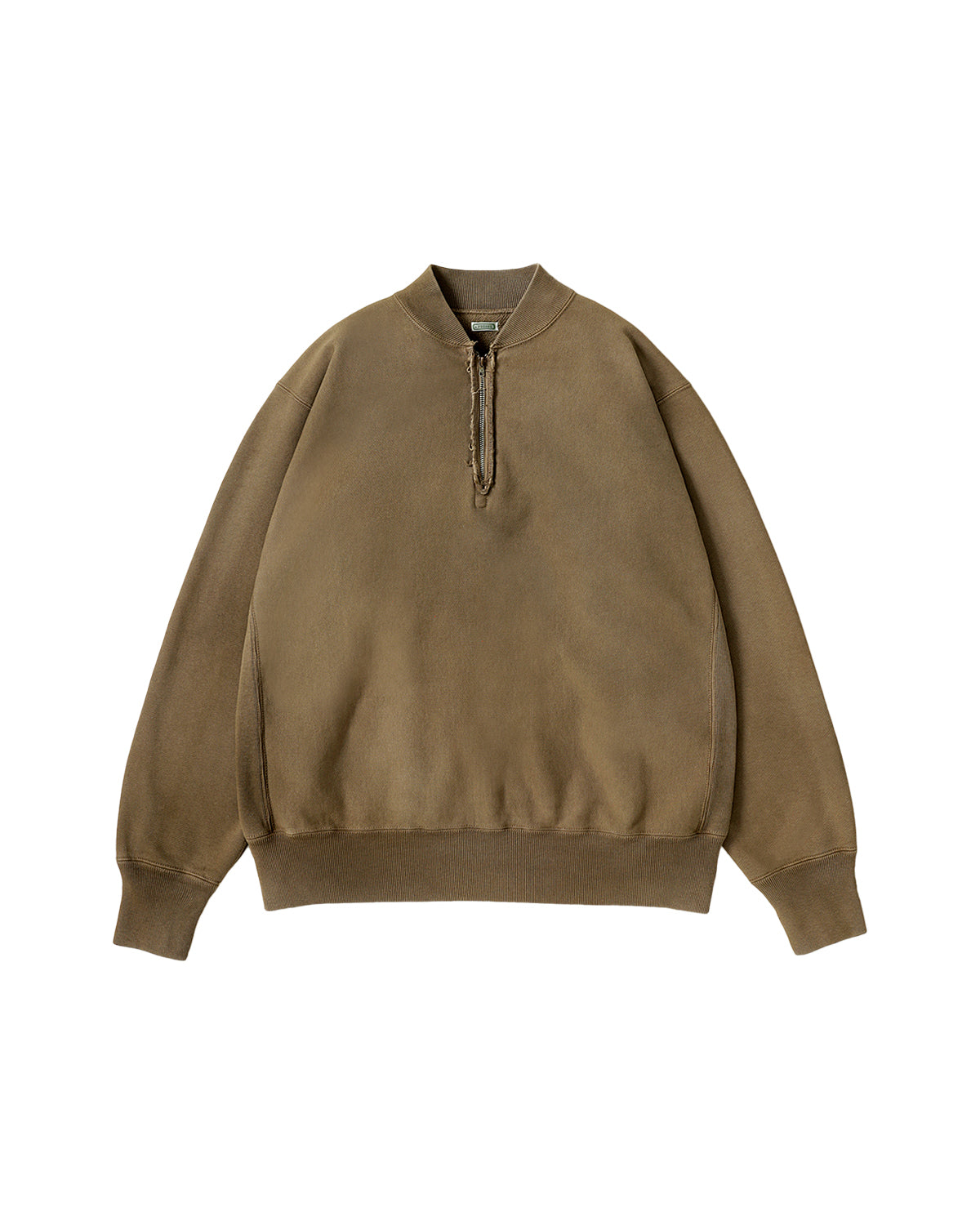 VINTAGE HALF ZIP RIB COLLAR SWEATSHIRT