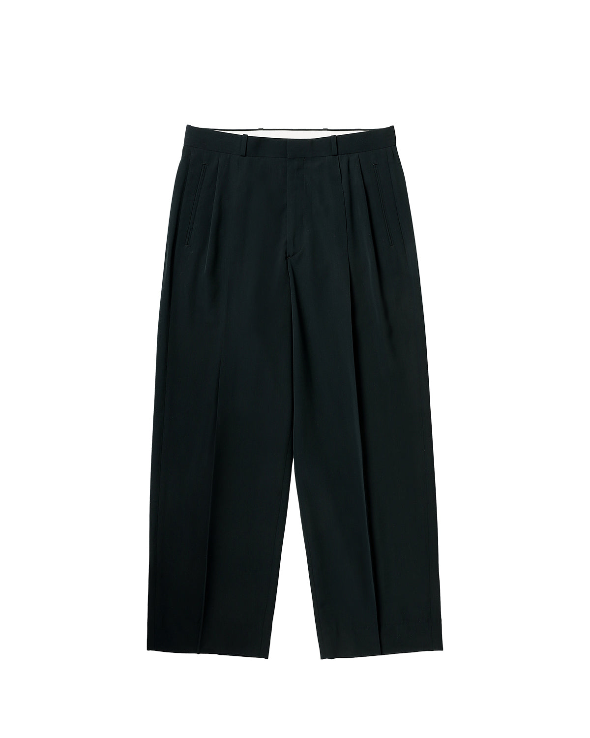 WOOL RAYON WIDE TROUSERS