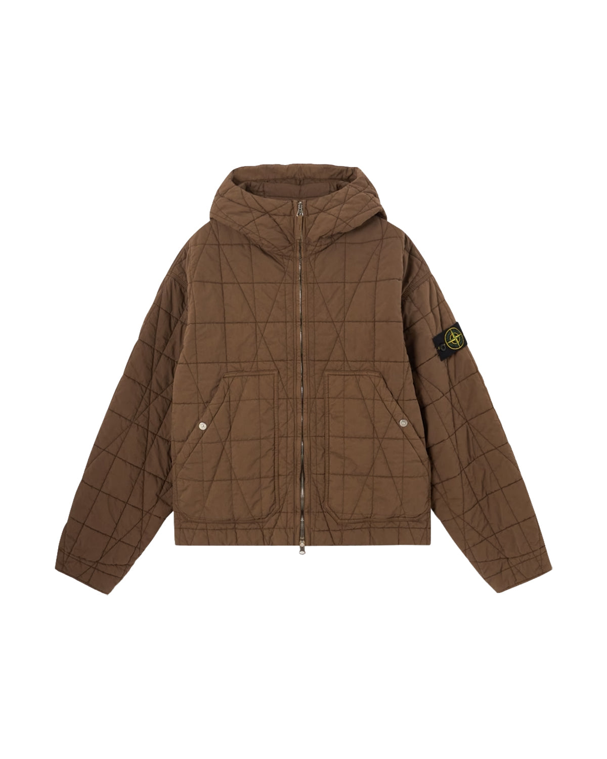 4100014 COTTON NYLON TELA QUILTED-TC HOODED JACKET