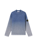 5100003 COTTON CHENILLE DEGRADE PRINT CREWNECK SWEATER