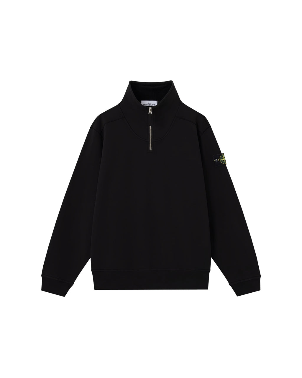 6100021 BRUSHED ORGANIC COTTON HALF-ZIP FLEECE