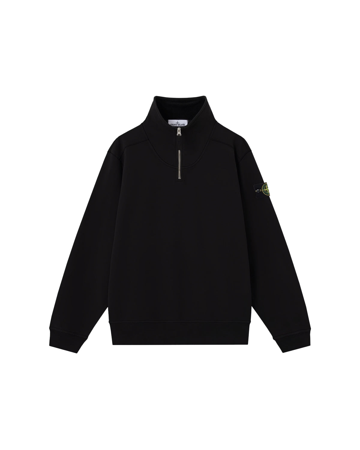 6100021 BRUSHED ORGANIC COTTON HALF-ZIP FLEECE