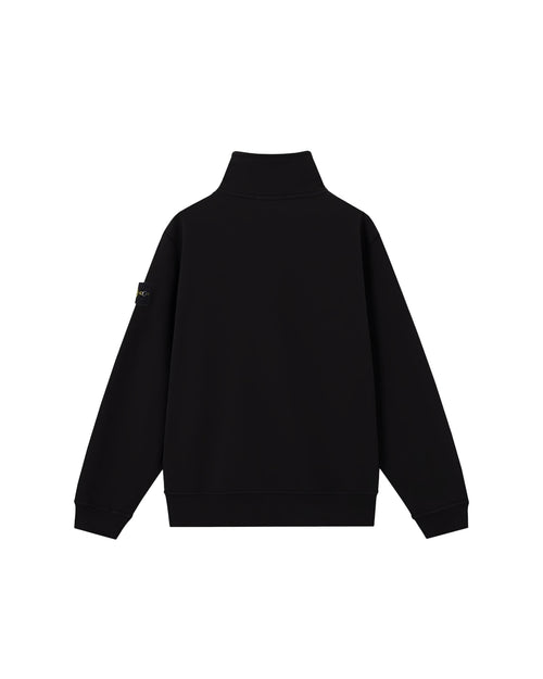 6100021 BRUSHED ORGANIC COTTON HALF-ZIP FLEECE