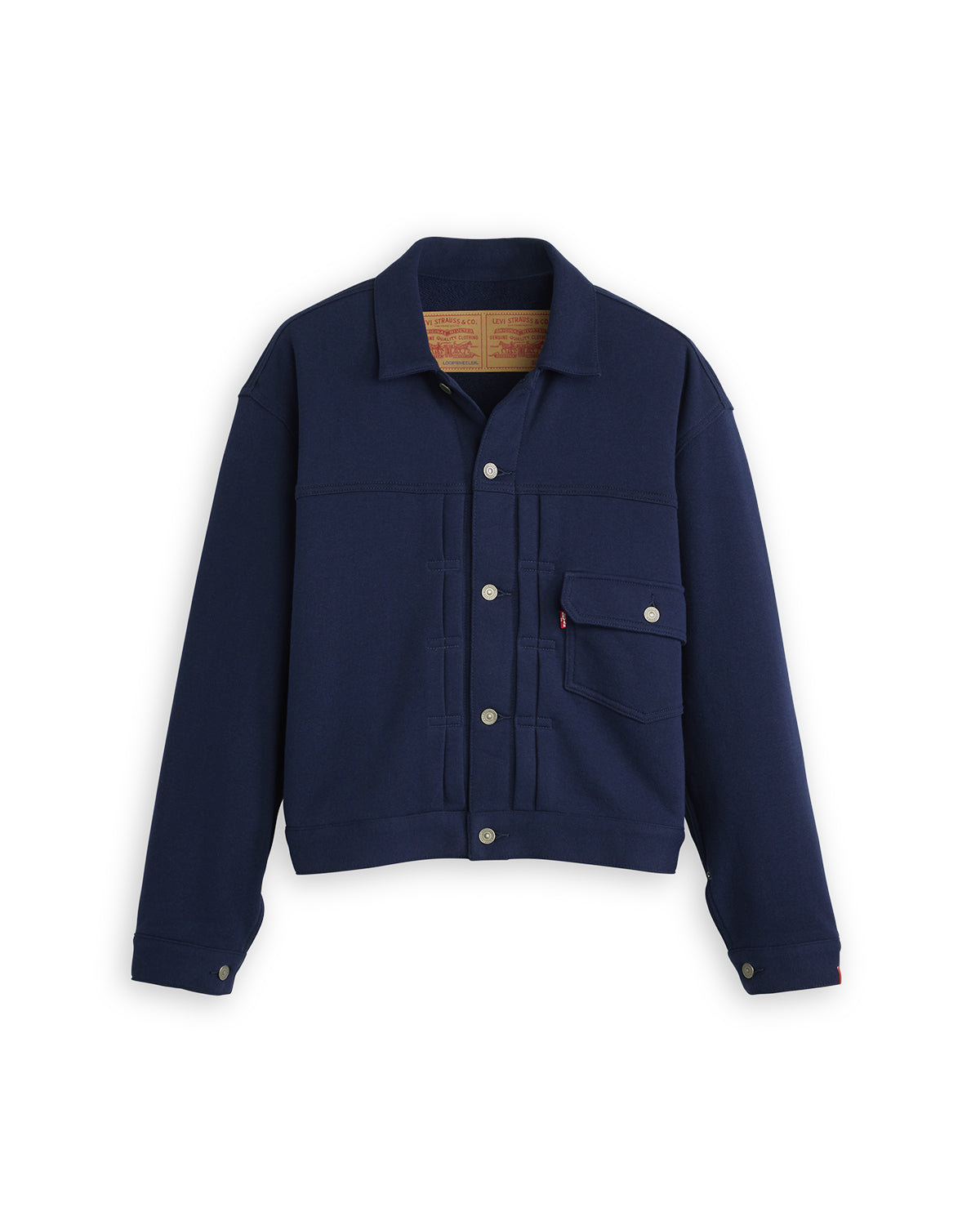 For Beams' 50th anniversary, this limited collaboration with LoopWheeler blends Japanese craftsmanship and precision with classic American workwear design in a collection that celebrates the heritage of both brands.
Crafted from LoopWheeler's "Tsuriami" fabric, a textile produced on a ultra-rare hanging-loop knitting machines at Kanekichi industries in Wakayama, Japan where LoopWheelers' artisans have worked since 1920
Built on the classic Type I jacket silhouette
Cut with an extra-wide fit
Button closure
