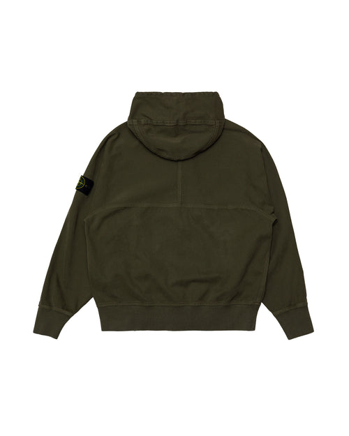 6100068 ORGANIC PANAMA COTTON 'OLD' EFFECT HOODED JACKET