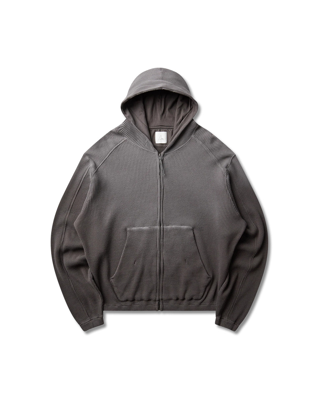 ROA BEE SUN FADED ORGANIC WAFFLE ZIP-UP HOODIE