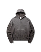 ROA BEE SUN FADED ORGANIC WAFFLE ZIP-UP HOODIE