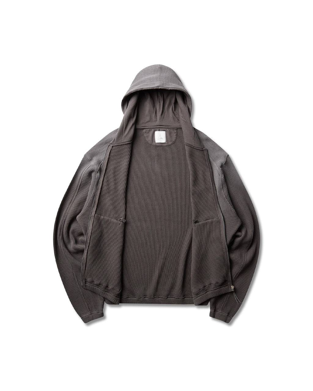 ROA BEE SUN FADED ORGANIC WAFFLE ZIP-UP HOODIE