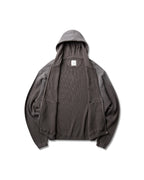 ROA BEE SUN FADED ORGANIC WAFFLE ZIP-UP HOODIE