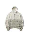 ROA BEE SUN FADED ORGANIC WAFFLE ZIP-UP HOODIE
