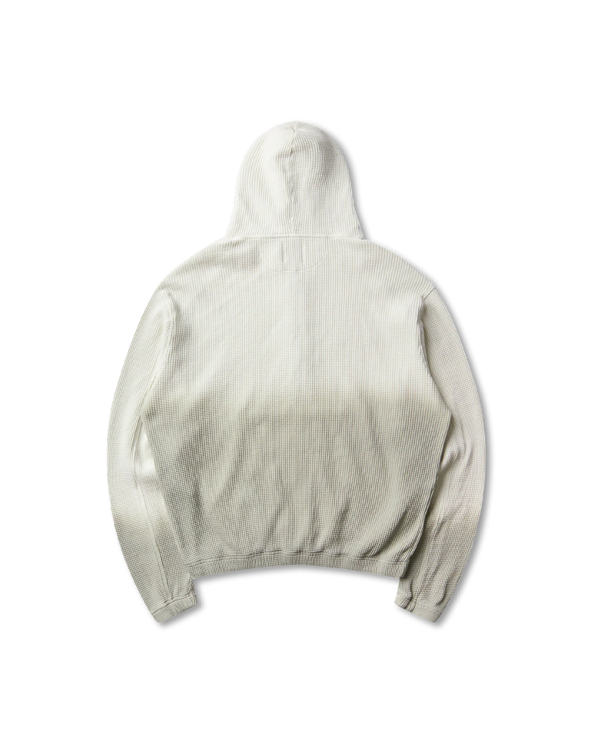 ROA BEE SUN FADED ORGANIC WAFFLE ZIP-UP HOODIE