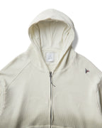 ROA BEE SUN FADED ORGANIC WAFFLE ZIP-UP HOODIE
